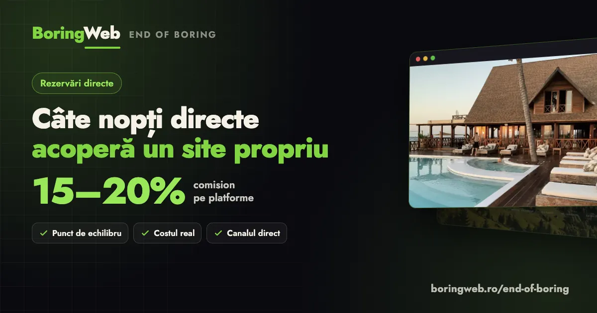 Câte nopți vândute direct acoperă un site propriu