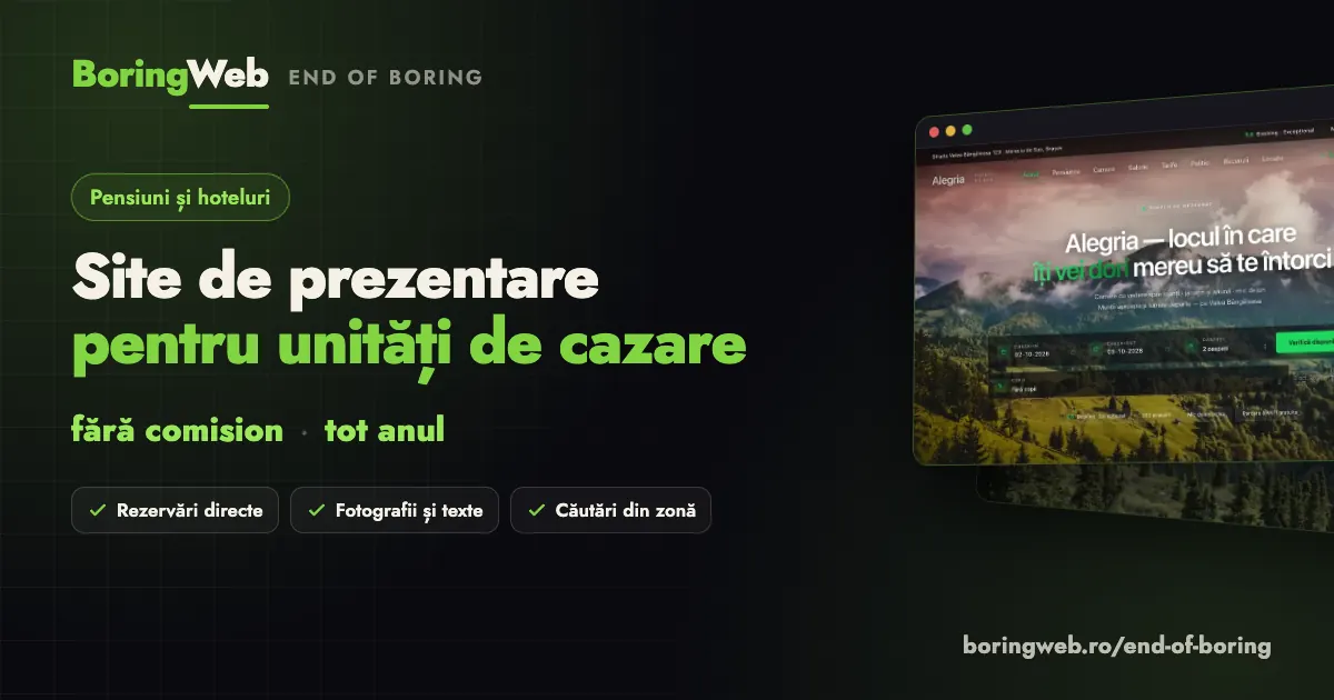 Platformele de rezervări iau comision. Ce câștigi cu un site propriu
