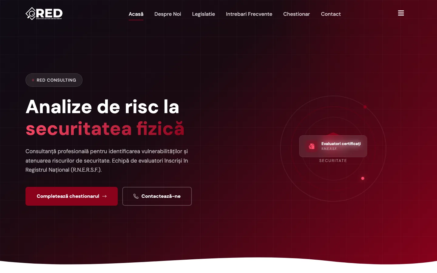 Analize de Risc — Website consultanță — analize de risc la securitatea fizică